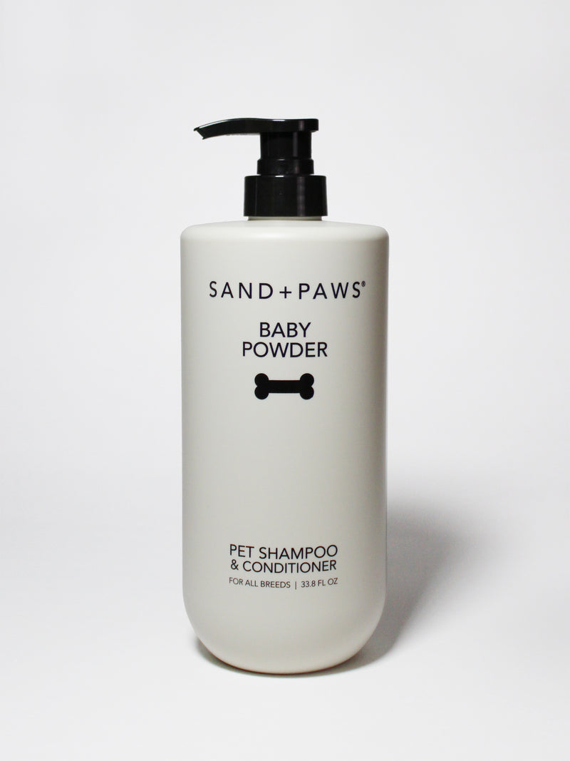 Sand + Paws Pet Shampoo & Conditioner - Baby Powder