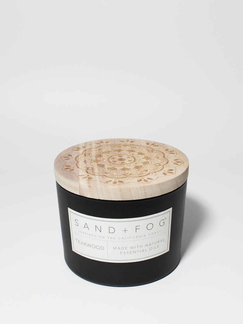 Teakwood 12 oz scented candle