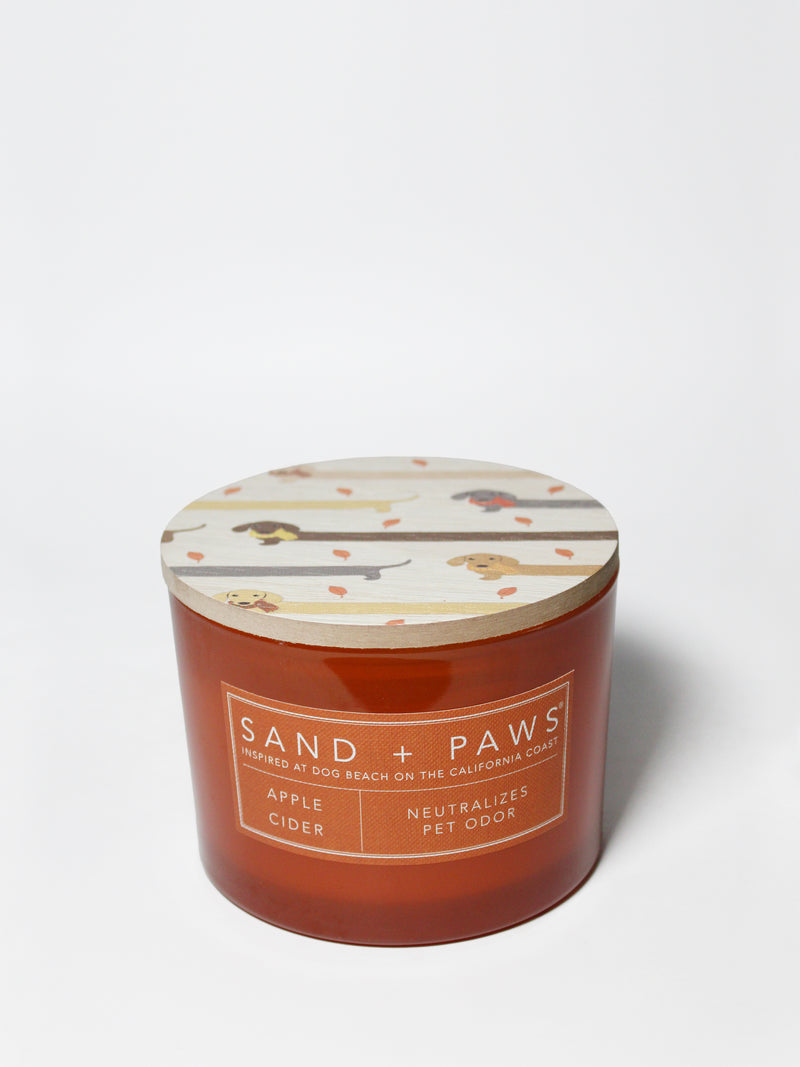 Sand + Paws Apple Cider 12 oz scented candle